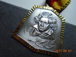 Ritka BEETHOVEN plakett a híres FRITZ REU&CO HEUBACH WÜRTT cégtől GEDENKMARSCH 1970 BEIMERSTETTEN