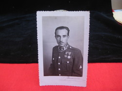 Magyar katona   II vh  . fényképe 85 x 127  mm 