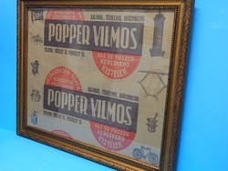 KISTELEK:  Popper Vilmos kereskedő reklámpapírja 1930 évből