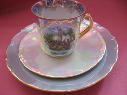 Eigl Ottensheim bécsi csésze tányérokkal