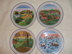 Villeroy Boch   Négy évszak  porcelán tányér sorozat