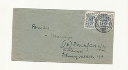 1947 szovjet megszállásí zóna levél orosz bélyeg kékes boriték KIÁRUSÍTÁS