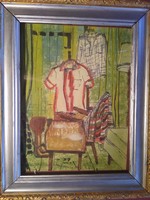 VAJDA JÚLIA festőművész szimbolikus pasztellrajza 1956
