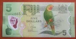 Fidzsi-szigetek 5 dollár UNC 2013