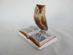 Bodrogkeresztúr ceramic book owl
