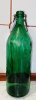 Ritka Kerámia csatos 1,5 literes Zöld üveg jelzéssel