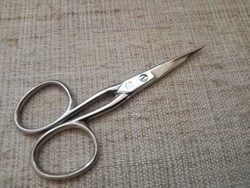 Antique, beautiful, small-sized marked Solingen scissors in good condition