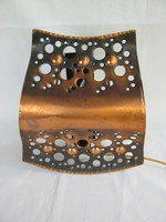 Retro craftsman copper wall lamp