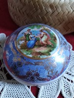Alt Wien cseh porcelán bonbonier ékszertartó a ,XX.szd első feléből