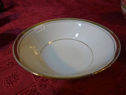 Japán porcelán tál, arany csíkkal, felső átmérője 15,6 cm. Vanneki!