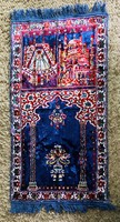 Beautiful Arabic wall moquette carpet prayer rug 100x50 cm new condition Óbuda v posta too