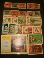 25 darab régi Urugvay nicragua kuba belgium bélyeg  lot 1 forintról akció KIÁRUSÍTÁS jó licitálást
