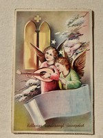 Régi karácsonyi képeslap 1939 angyalos levelezőlap