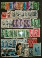 50 darab régi usa  és kevés angol bélyeg  lot 1 forintról akció KIÁRUSÍTÁS jó licitálást