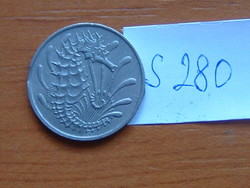 SZINGAPÚR 10 CENTS 1967 Csikóhalak (Seahorses)  S280