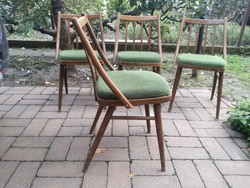 TATRA NÁBYTOK székek,60as évek közepe,mid century retro vintage minimál loft, 4db 20000ért, egyben
