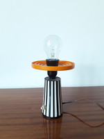 Retro műanyag lápa - asztali lámpa midcentury modern design - alkatrésznek