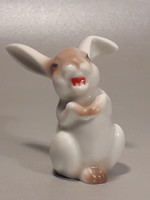 MOST KIS PÉNZÉRT! Rosenthal porcelán nevető nyúl nyuszi figura jelzett eredeti