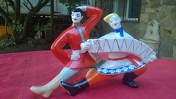 Kalinka-nagyméretű porcelán figura -orosz,  26x19 cm