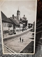 1942 Lauchheim, Adolf-Hitler-Strasse mit Marktplatz képeslap