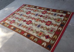 Nagyméretű torontáli, kelim szőnyeg (193 x 285 cm) eladó