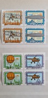 Magyar postatiszta bélyegek 1974 AEROFILA bélyeg** sor 4-es tömb