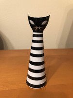 Zsolnay (Török János) Art deco porcelán macska váza