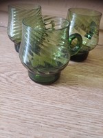 Zöld csodaszép pohár 3 darab