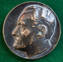 Ohmann Béla: Jajczay János művészettörténész, bronz érem, 1952