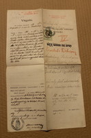 Régi okirat, dokumentum, zálogjogi végzés 1877-ből