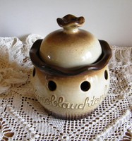 Garlic storage, ceramic with lid