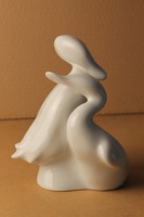 Jaroslav jezek: a pair of ducks in love; royal dux porcelain statue