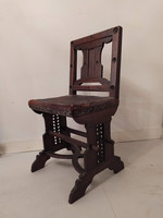 Antik Art Deco formatervezett dizájnos szék Talán Kozma bútor lehet?