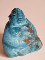 Lapis lazuli ásvány ülő buddha figura
