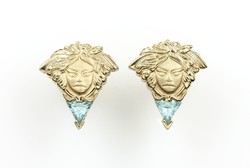 Eredeti Versace 14 karátos arany fülbevaló 