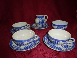 Japán porcelán, három személyes teáskészlet, 9 darabos. Vanneki!
