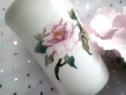 Angol porcelán rózsás pohár 