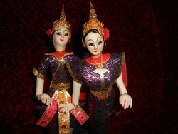 Thai babapár, gyönyörűen kidolgozott,  gyűjteménybe illők.