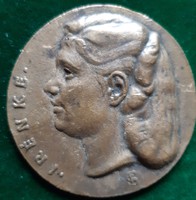 Francis Simon (1922-2015): irene, bronze plaque, 62 mm
