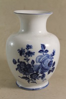 Hollóházi kék rózsás váza 508
