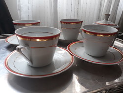 Retro Zsolnay teás készlet, MSZMP pártirodából