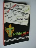Secrets of Trianon, Ernő Raffai 1990, book in good condition