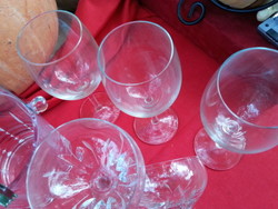  boros pohár 6 jégvödör 4 kristály pohár bonbonier kristály 
