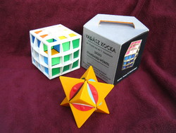 Dino Star ( Bűvös csillag) logikai játék ritkaság - 80-as évek-Rubik éra + Vadász kocka 1996-ból