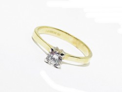 Gold women's stone ring (d25-au67365)