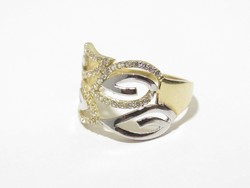 Gold women's stone ring (d25-au67362)