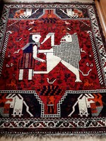 Exkluzív iráni Shiraz kézi csomózású szőnyeg
