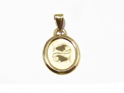 Gold fish pendant (d25-au65495)
