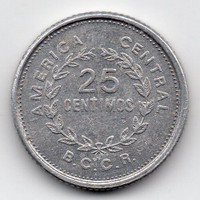 Costa Rica 25 centimos, 1985