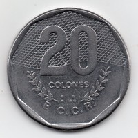 Costa Rica 20 Colon, 1985